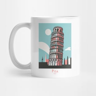 Italy Leaning Tower of Pisa Artwork Mug